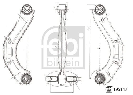 Control/Trailing Arm, wheel suspension
